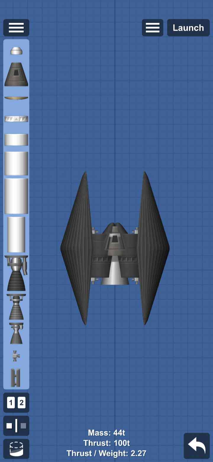 Tie Fighter[Star Wars] Blueprint for Spaceflight Simulator